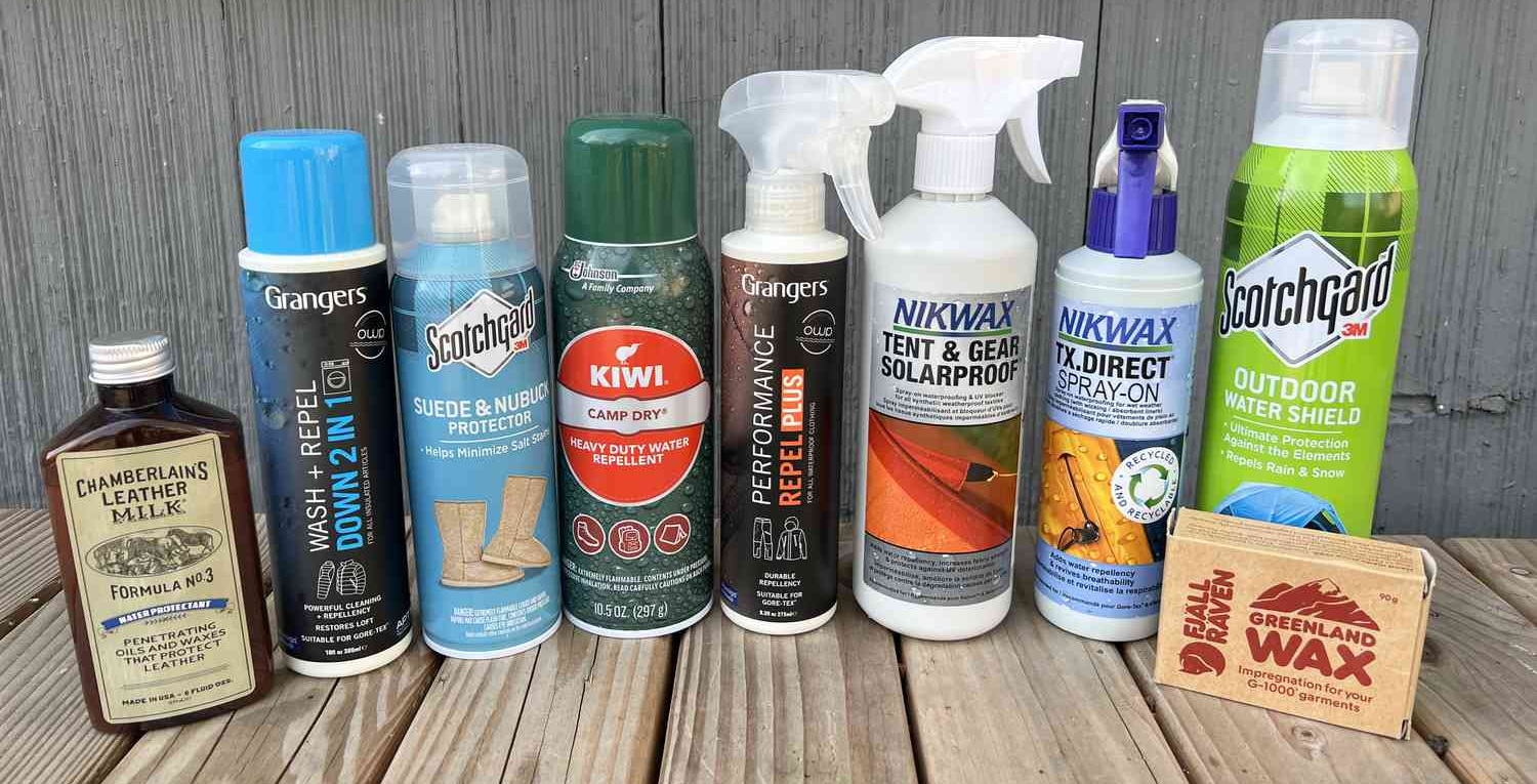 a range of gore tex sprays