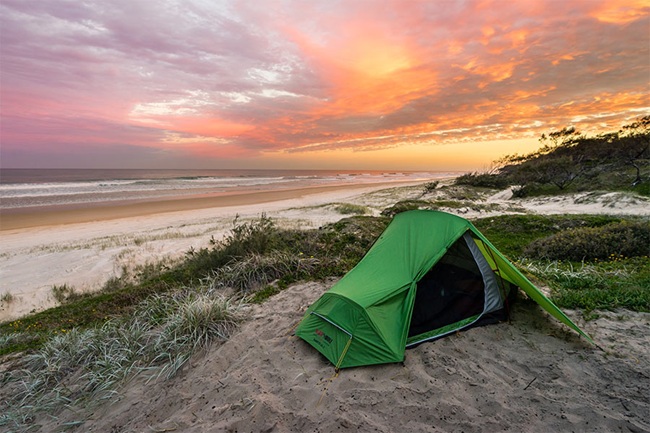 Leave no trace principles camping or hiking