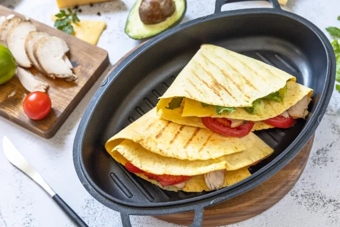 camp food mexican quesadillas