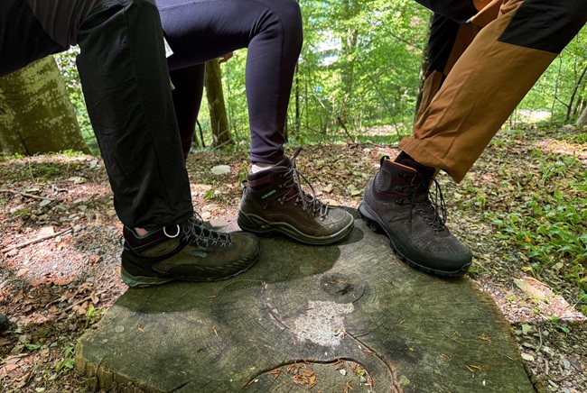 guys wearing hiking boots